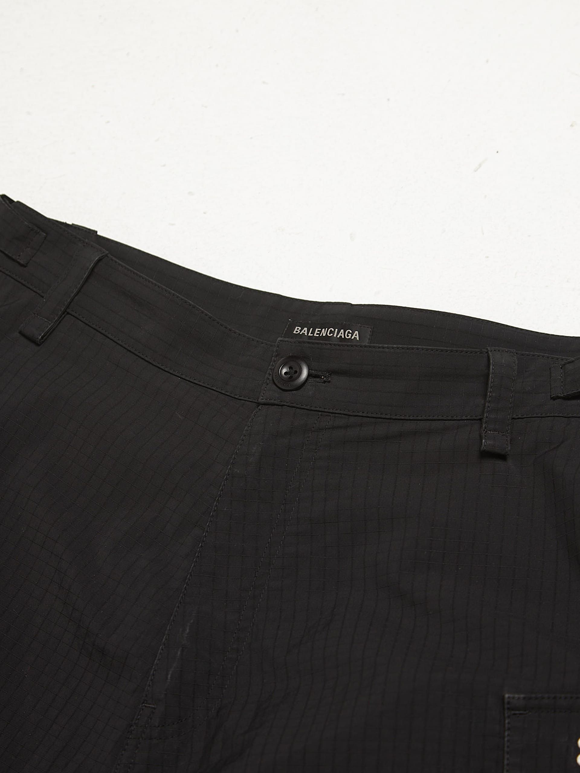 Balenciaga Zip-Off Ripstop Cargo Pants in Black Size US 32 / EU 48 - 3 Thumbnail