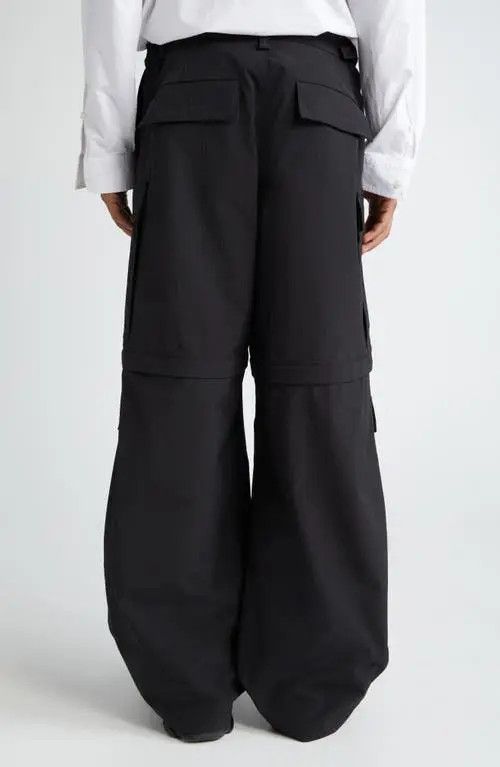 Balenciaga Zip-Off Ripstop Cargo Pants in Black Size US 32 / EU 48 - 5 Thumbnail