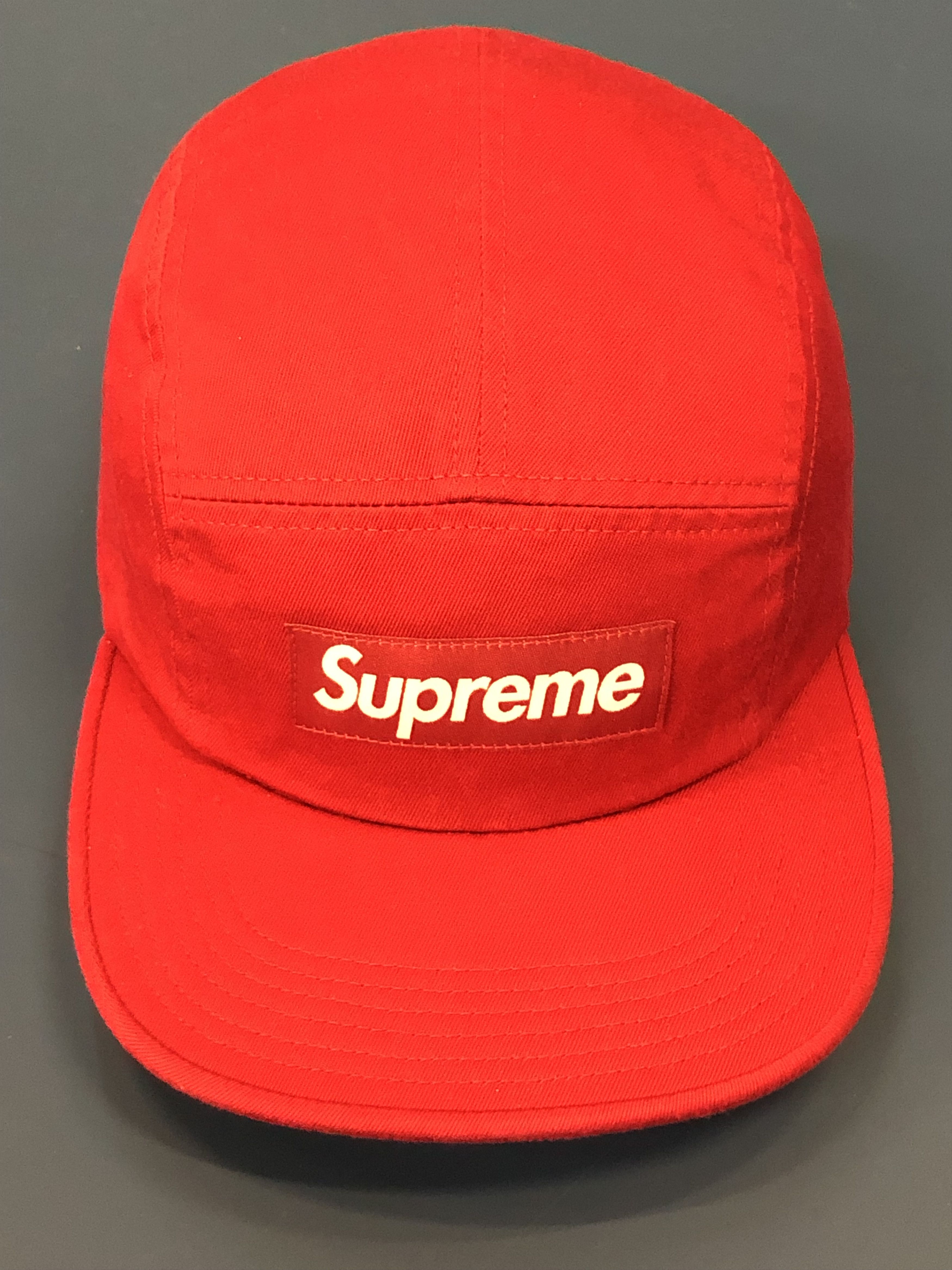 Supreme Supreme RED Jacquard Quilted Camp Cap WITH ORIGINAL TAG Grailed