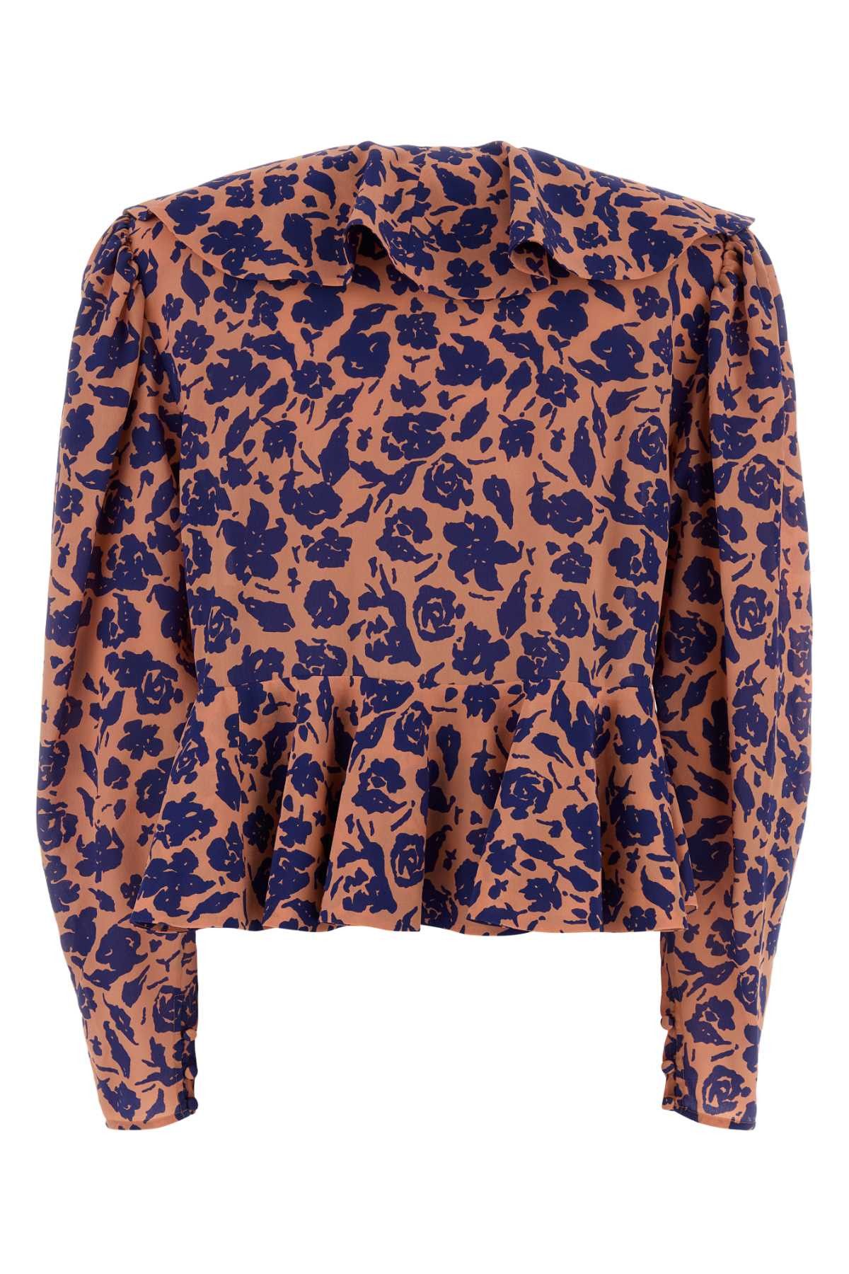 Chloe Printed Crepe Blouse Size XS / US 0-2 / IT 36-38 - 2 Thumbnail