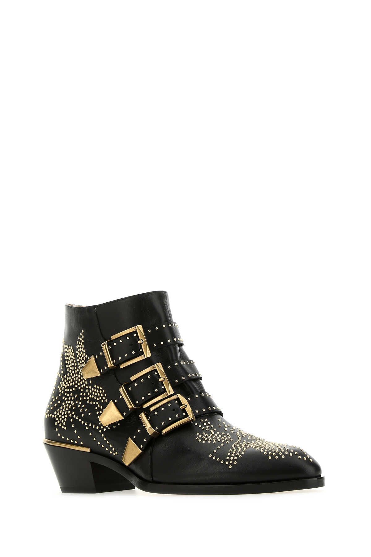Embellished Nappa Leather Susanna Ankle Boots