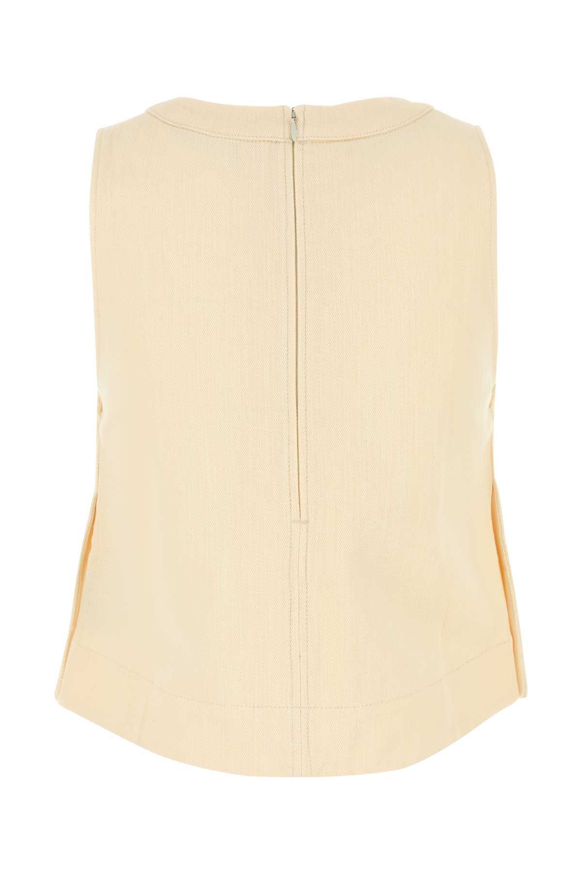 Soeur Cream Cotton Pampa Top Size M / US 6-8 / IT 42-44 - 2 Thumbnail