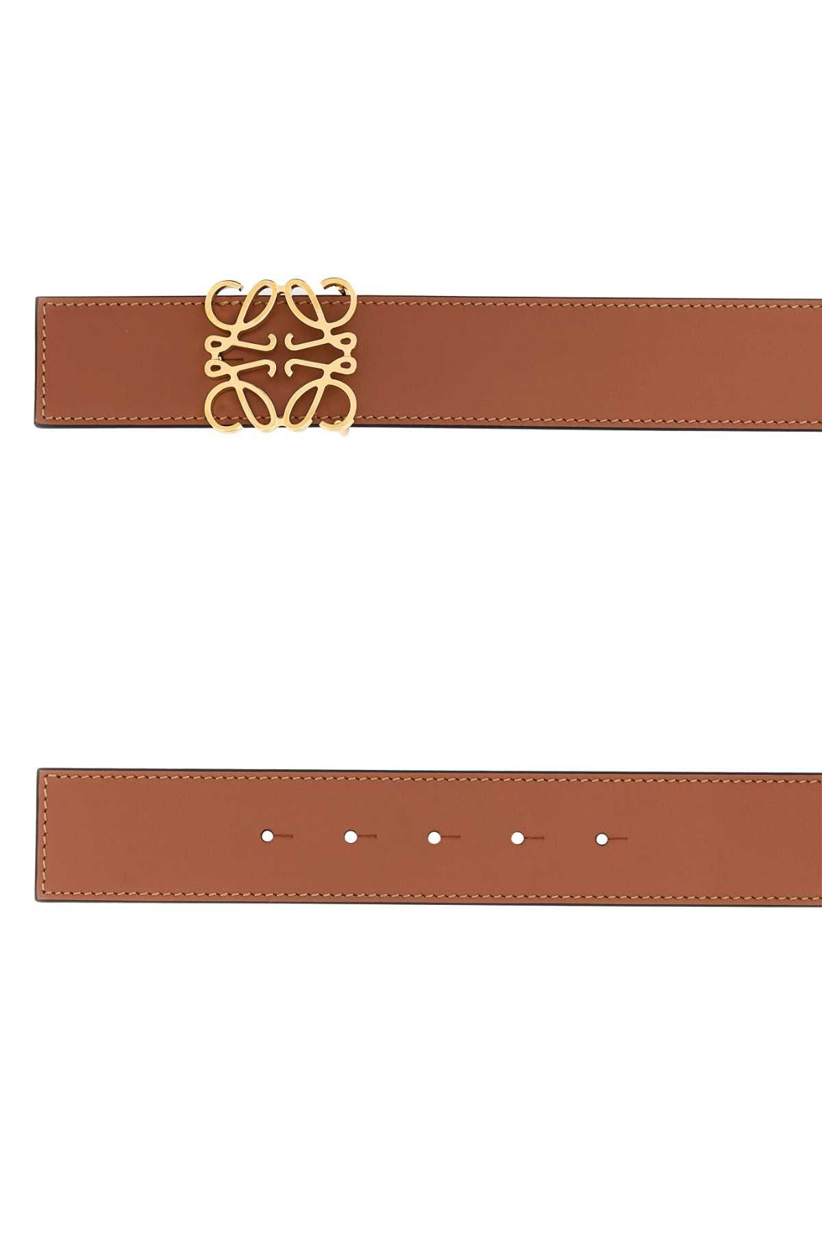 Loewe Caramel Leather Reversible Belt Size ONE SIZE - 2 Thumbnail