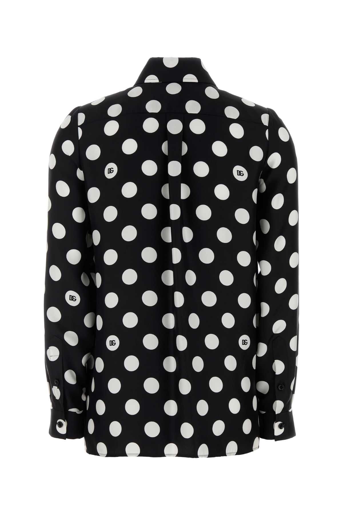 Dolce & Gabbana Printed Silk Shirt Size S / US 4 / IT 40 - 2 Thumbnail