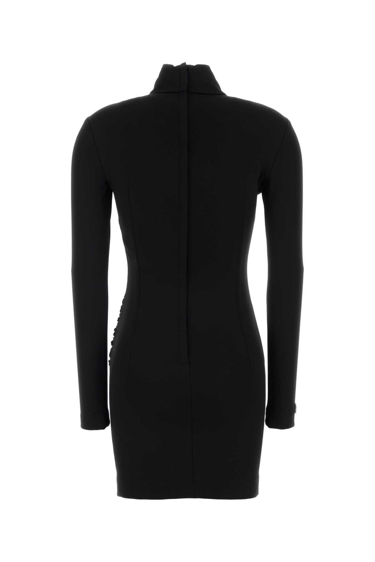 Dolce & Gabbana Black Stretch Viscose Blend Mini Dress Size M / US 6-8 / IT 42-44 - 2 Thumbnail
