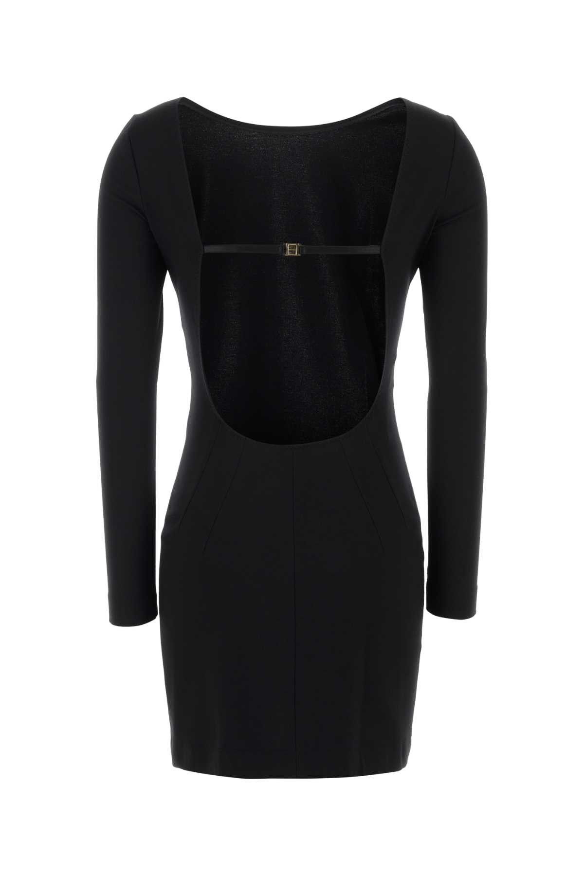 Dolce & Gabbana Black Stretch Viscose Blend Mini Dress Size M / US 6-8 / IT 42-44 - 2 Thumbnail