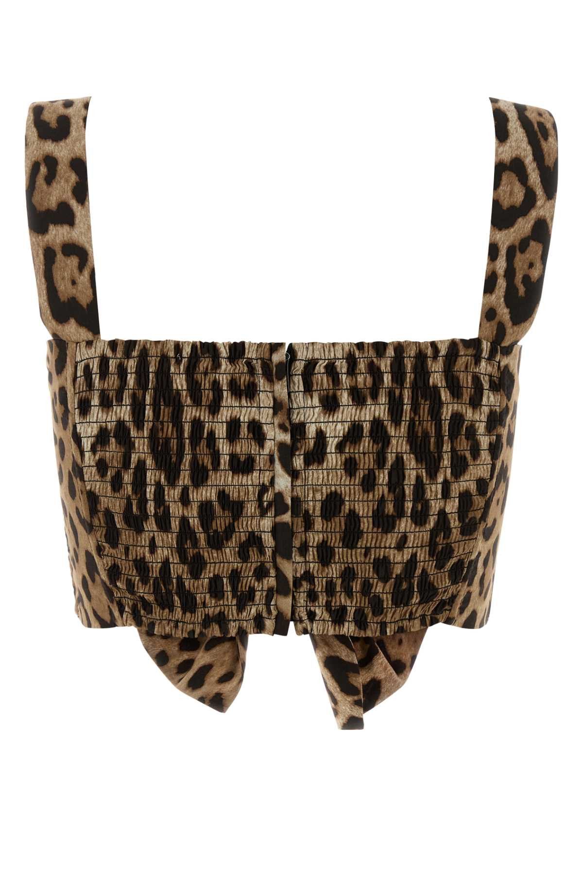 Dolce & Gabbana Printed Poplin Top Size XS / US 0-2 / IT 36-38 - 2 Thumbnail
