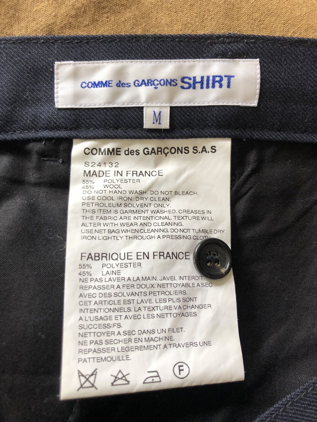 Comme des Garcons Comme Des Garçon Navy Buckle Trouser Pants Size US 32 / EU 48 - 4 Thumbnail