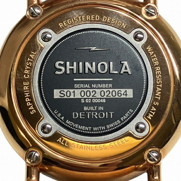 Other Shinola Runwell Stainless Steel Watch Metal Quartz S0200046 DUTY FREE for USA
