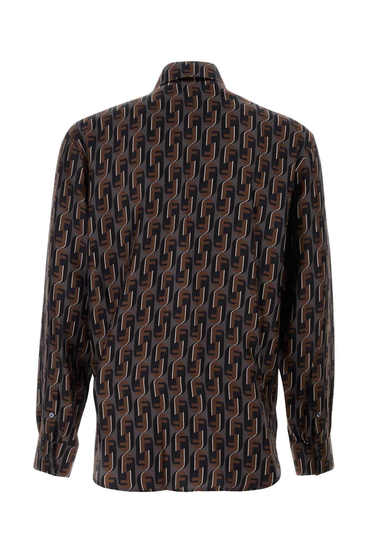 Fendi Printed Silk Shirt Size US L / EU 52-54 / 3 - 2 Thumbnail