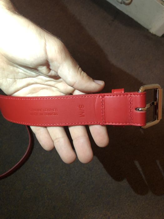 Supreme Supreme Studded Logo Belt in Red (SS18) | Grailed