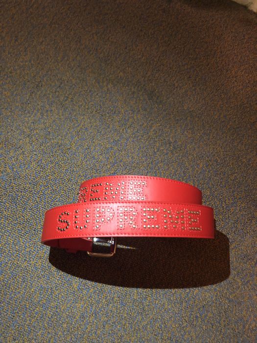 Supreme Glitter Vinyl Ranger Belt - Red - Medium - Brand New in box