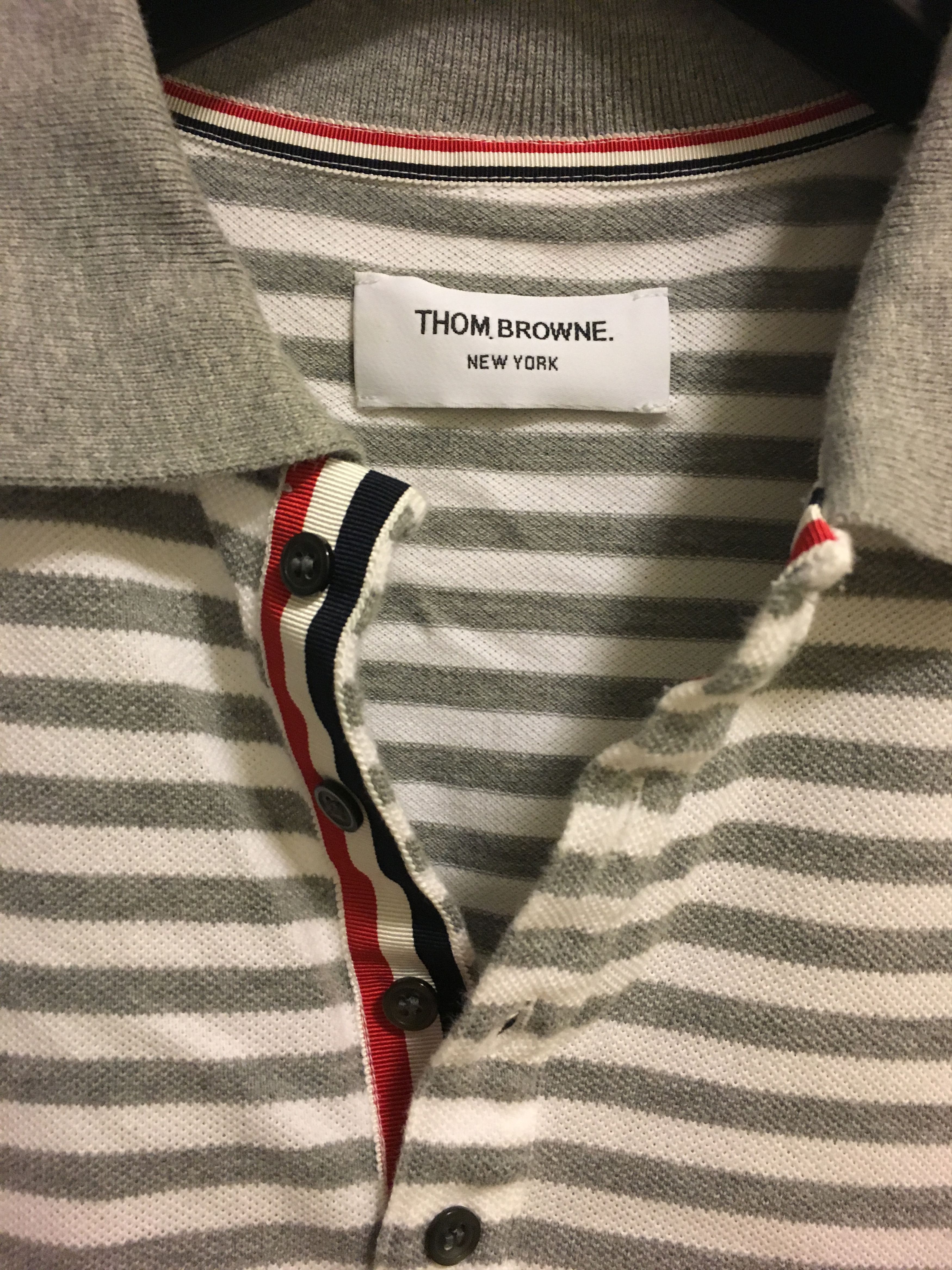 Thom Browne Thom Browne hidden Tricolor polo shirt sz2 Size US M / EU 48-50 / 2 - 3 Thumbnail