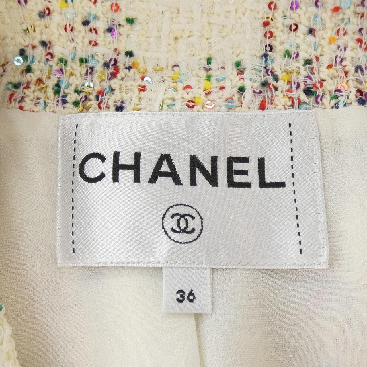 Chanel Chanel Chanel LOOK14 Unknown Material Jacket Textile Outerwear P77288V68882 DUTY FREE for USA Size ONE SIZE - 5 Thumbnail