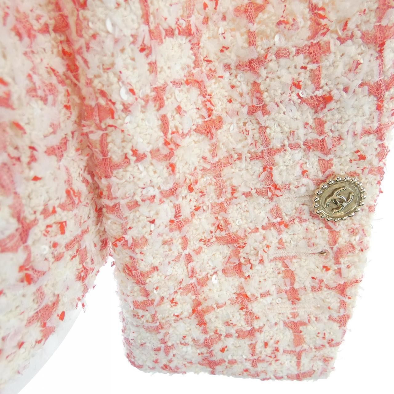 Chanel Chanel Chanel LOOK39 Collarless Jacket Textile Outerwear P76716V65900 DUTY FREE for USA Size ONE SIZE - 6 Thumbnail
