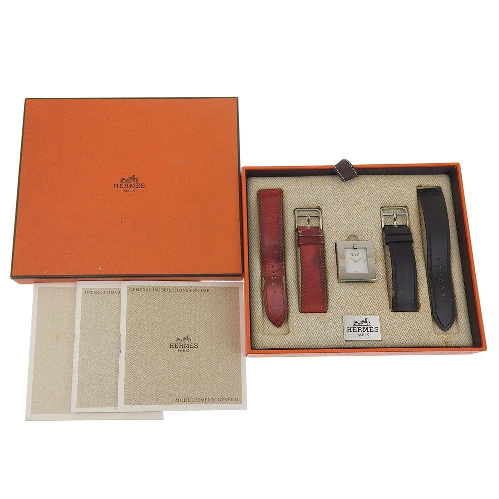 Hermes Hermes Hermès Belt BE1.210 Stainless Steel Watch Metal Quartz BE1.210 DUTY FREE for USA Size ONE SIZE - 7 Thumbnail