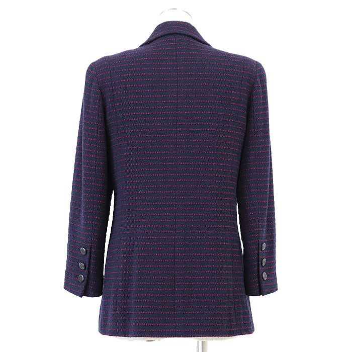 Chanel Chanel Chanel BOUTIQUE Wool Nylon Jacket Textile Outerwear 98A P11497 DUTY FREE for USA Size ONE SIZE - 5 Thumbnail