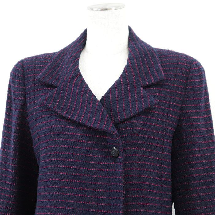 Chanel Chanel Chanel BOUTIQUE Wool Nylon Jacket Textile Outerwear 98A P11497 DUTY FREE for USA Size ONE SIZE - 2 Thumbnail