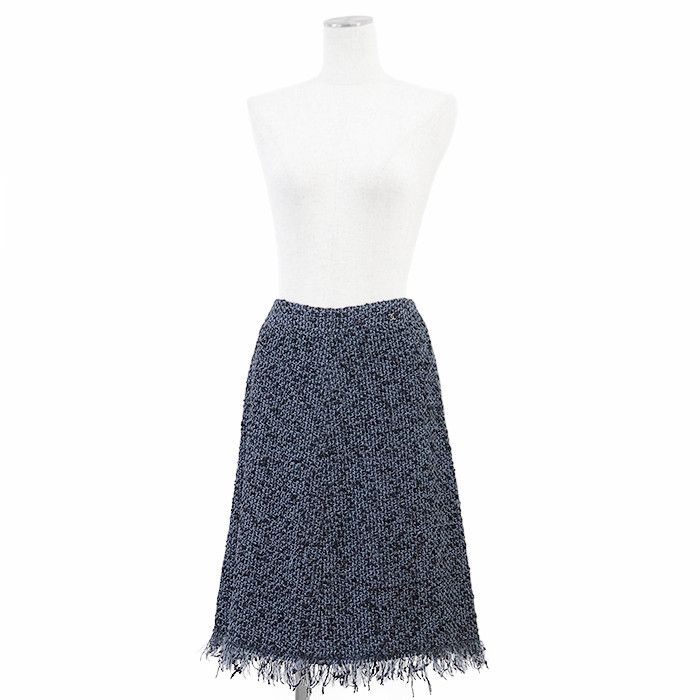 Chanel Chanel Chanel Tweed Metallic Yarn Skirt Textile Skirts 06A P28903 DUTY FREE for USA Size ONE SIZE - 4 Thumbnail