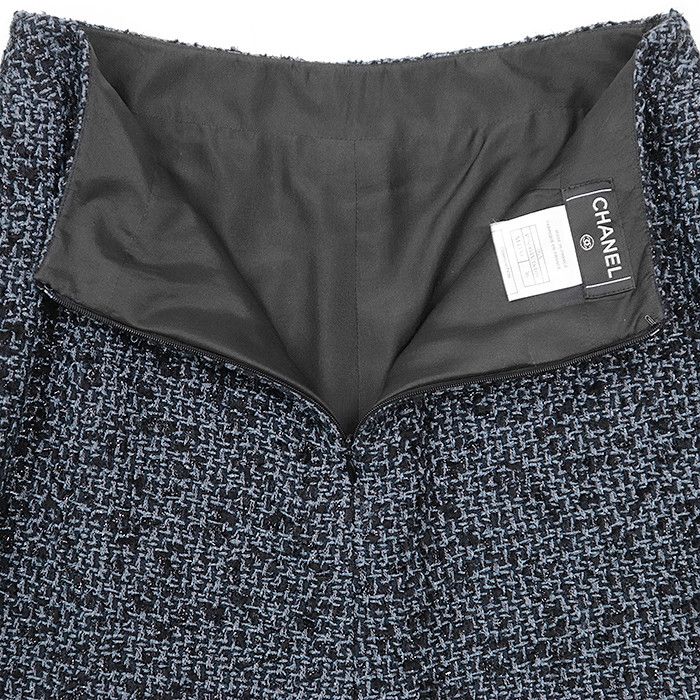 Chanel Chanel Chanel Tweed Metallic Yarn Skirt Textile Skirts 06A P28903 DUTY FREE for USA Size ONE SIZE - 7 Thumbnail