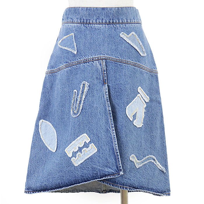 Chanel Chanel Chanel Metiers d'Art Cotton Patchwork Embroidery Skirt Textile Skirts P61825 DUTY FREE for USA Size ONE SIZE - 7 Thumbnail