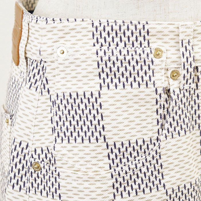Louis Vuitton Louis Vuitton Louis Vuitton Damier Azur Cotton Skirt Textile Skirts DUTY FREE for USA Size ONE SIZE - 13 Thumbnail