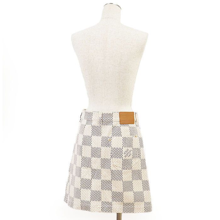 Louis Vuitton Louis Vuitton Louis Vuitton Damier Azur Cotton Skirt Textile Skirts DUTY FREE for USA Size ONE SIZE - 7 Thumbnail