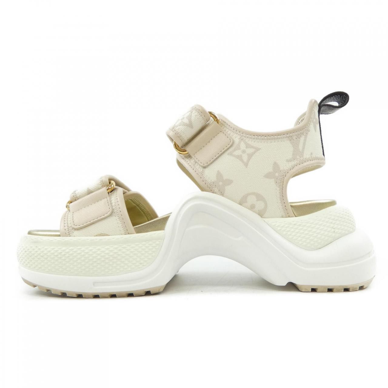 Louis Vuitton Louis Vuitton Louis Vuitton LV Archlight Monogram Denim Sandals Textile Shoes DUTY FREE for USA Size ONE SIZE - 2 Thumbnail