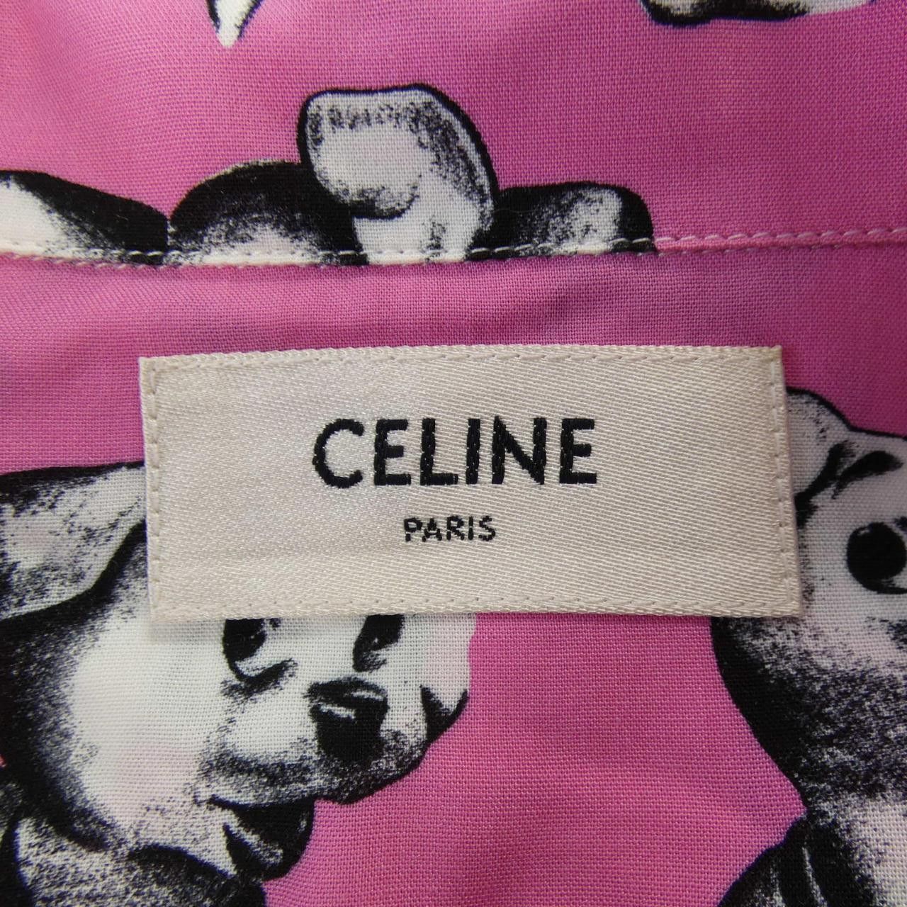 Celine Celine Celine S/S Shirt Shirt Textile Tops 2C730307Q DUTY FREE for USA Size ONE SIZE - 4 Thumbnail