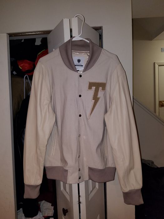 Tackma Leather Varsity Jacket Grailed