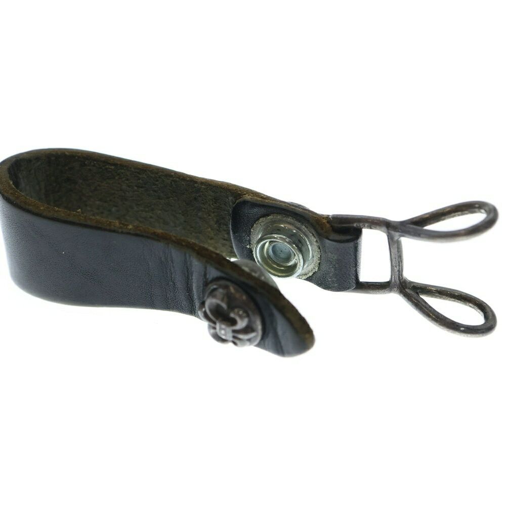 Chrome Hearts Chrome Hearts Belt Loop BS Flared Button Leather Silverblack Size ONE SIZE - 6 Thumbnail