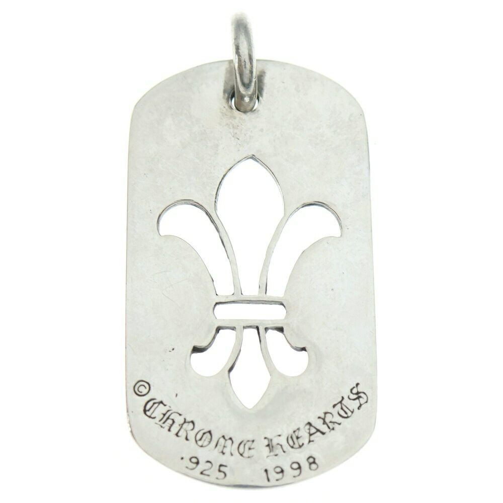 Chrome Hearts Chrome Hearts Dog Tag Large BS Fleur Necklace Pendant Size ONE SIZE - 2 Thumbnail
