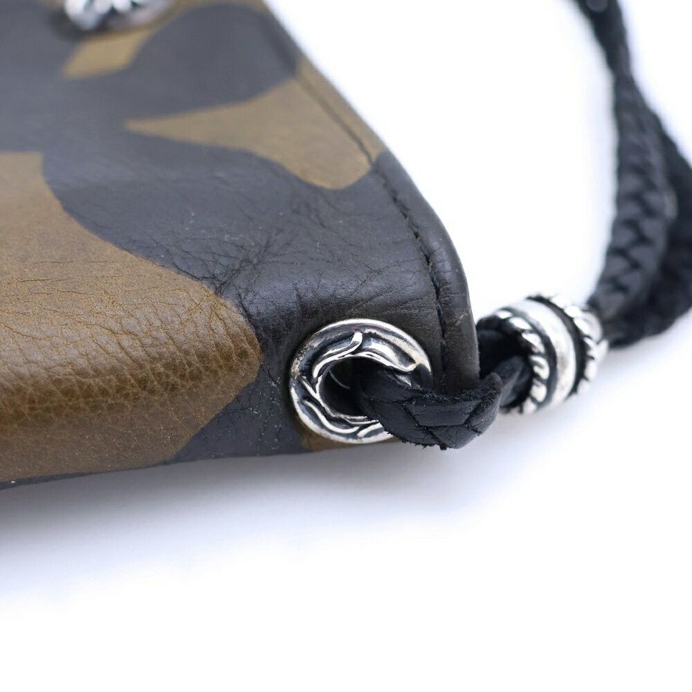Chrome Hearts Chrome Hearts 2 Zip Strap Cross Ball Button Leather Wallet Size ONE SIZE - 5 Thumbnail