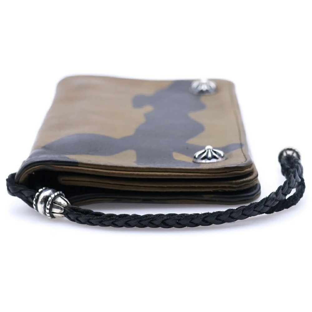 Chrome Hearts Chrome Hearts 2 Zip Strap Cross Ball Button Leather Wallet Size ONE SIZE - 3 Thumbnail
