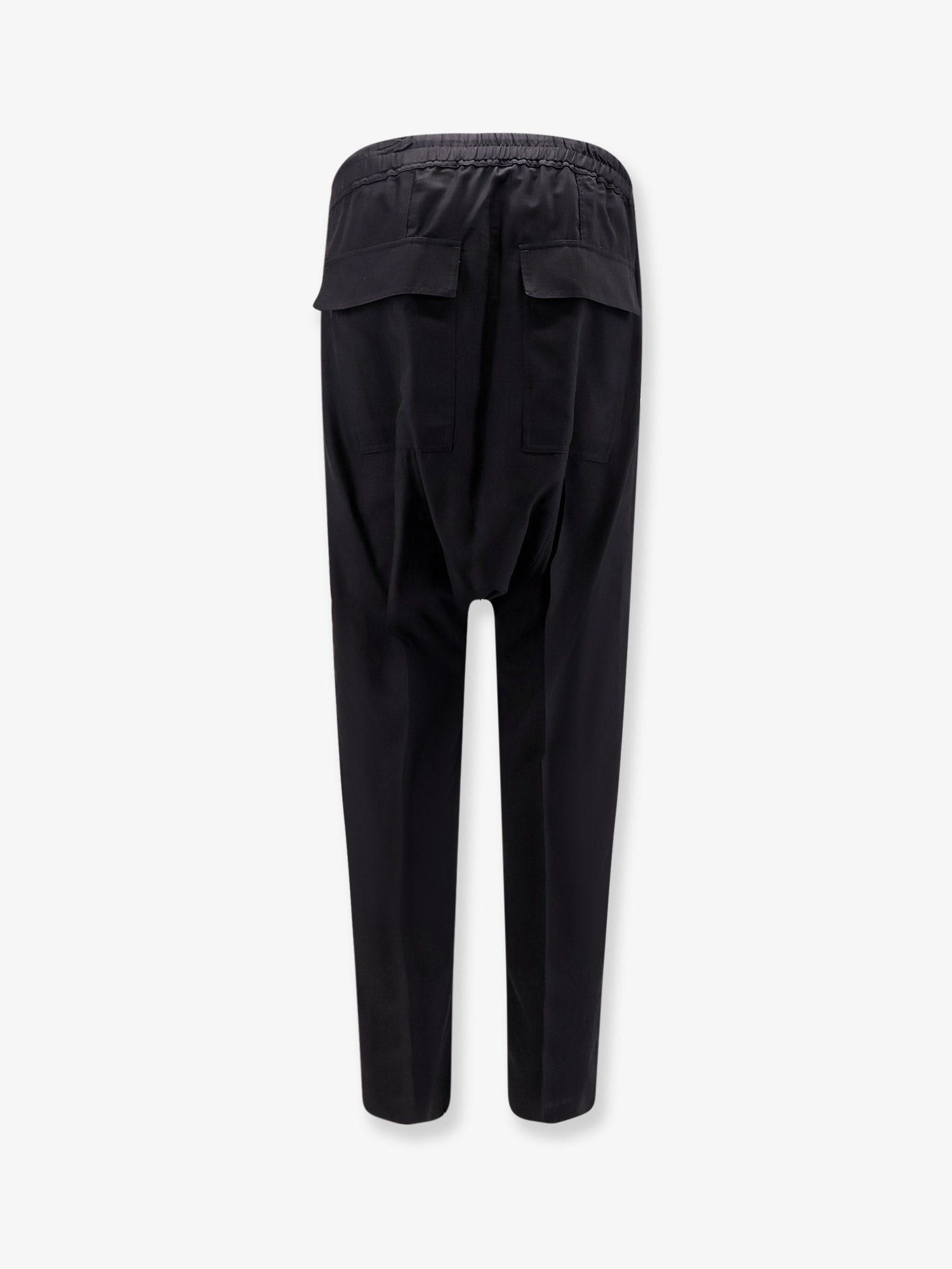 Drawstring Long certified virgin wool trousers IT 50 - USA Tariffs Included