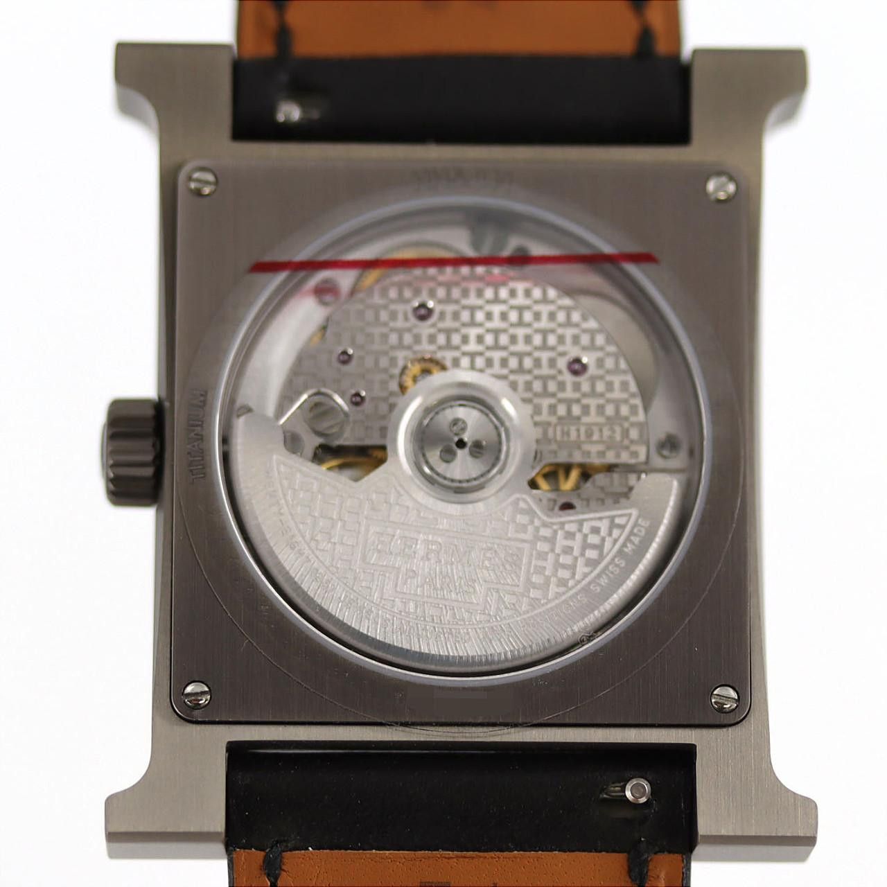 Hermes Hermes Hermès H Watch TI Titanium Metal Automatic DUTY FREE for USA Size ONE SIZE - 4 Thumbnail