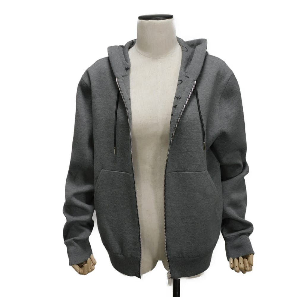 Berluti Berluti Berluti Double Face Scritto Wool Hoodie Textile Sweatshirts & Hoodies R17KHL79YAEP DUTY FREE for USA Size ONE SIZE - 5 Thumbnail