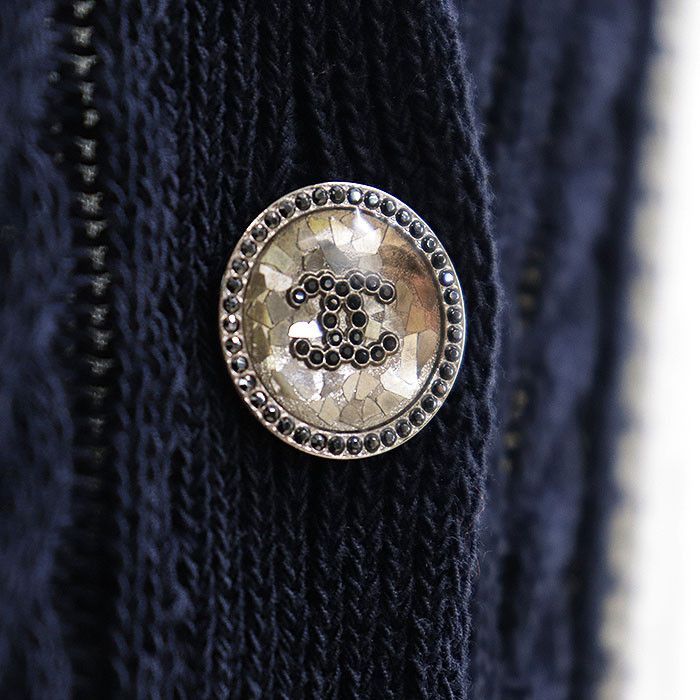 Chanel Chanel Chanel P74635 Cotton Knit Cardigan Jacket Textile Tops P74635 DUTY FREE for USA Size ONE SIZE - 3 Thumbnail