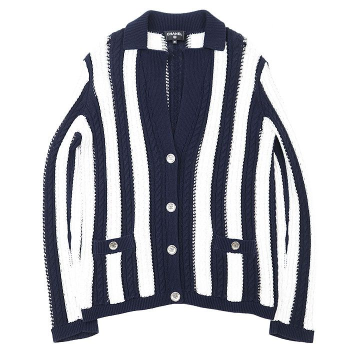Chanel Chanel Chanel P74635 Cotton Knit Cardigan Jacket Textile Tops P74635 DUTY FREE for USA Size ONE SIZE - 11 Thumbnail