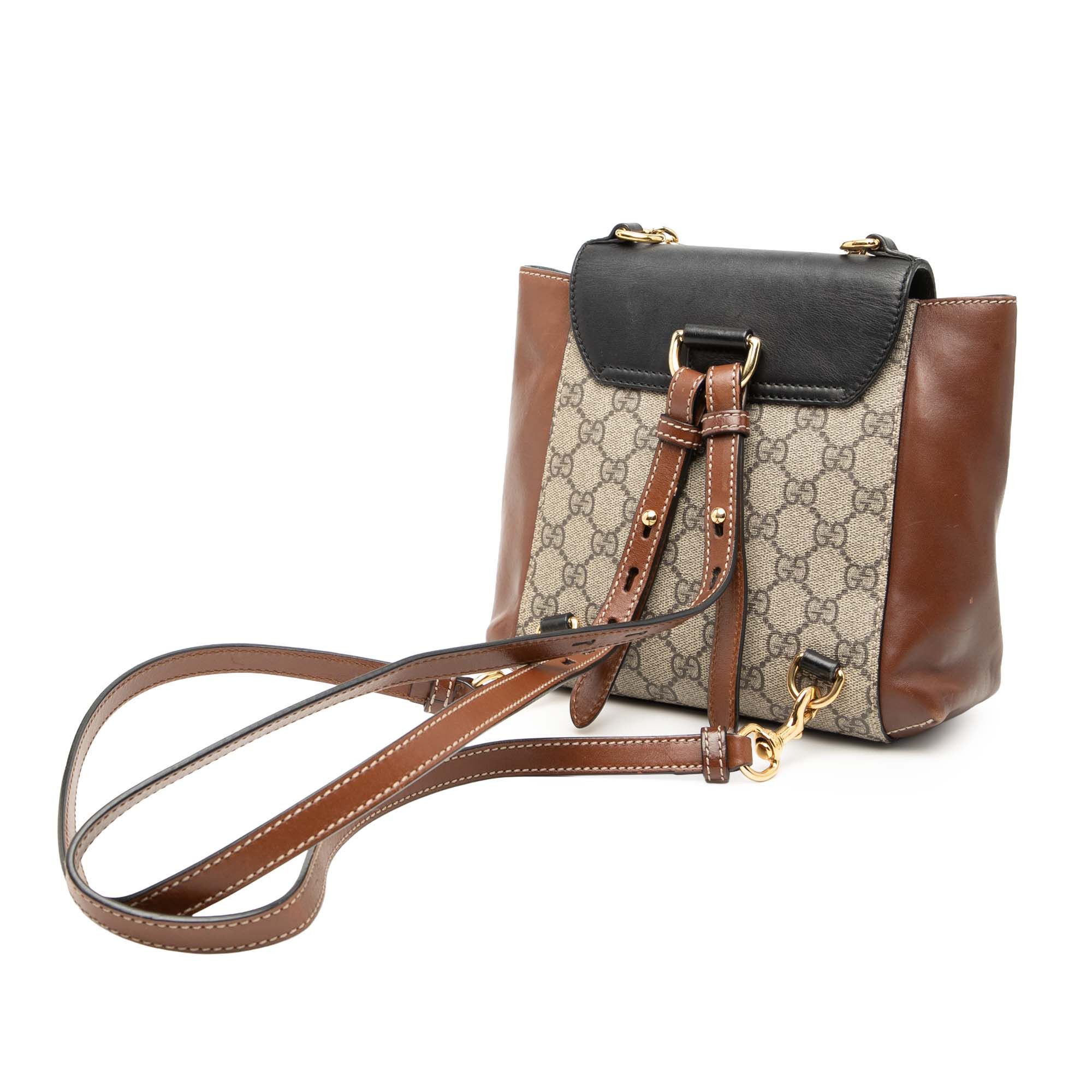 Gucci Gucci GG Supreme Padlock Backpack Size ONE SIZE - 2 Thumbnail