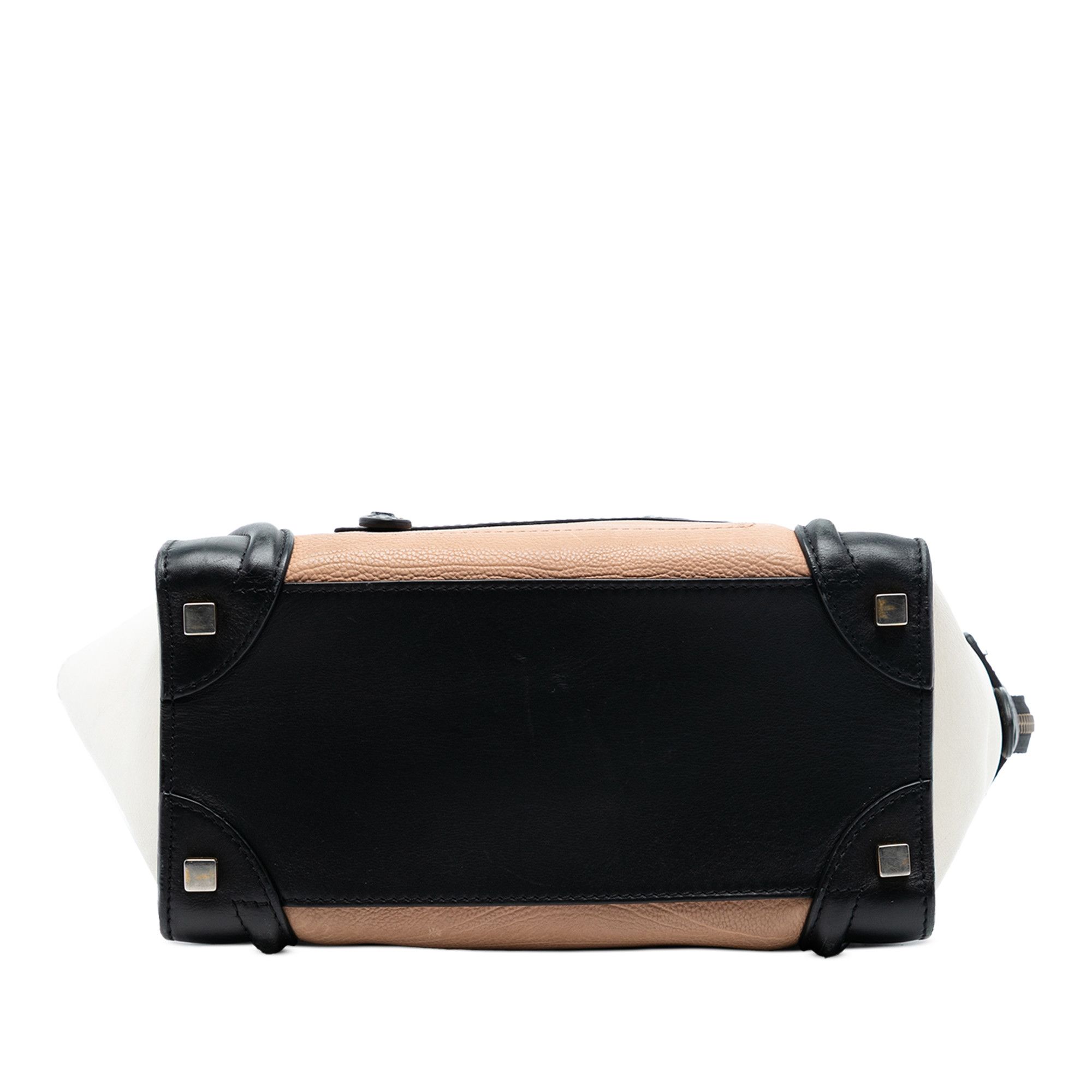 Celine Celine Micro Tricolor Leather Luggage Tote Size ONE SIZE - 3 Thumbnail