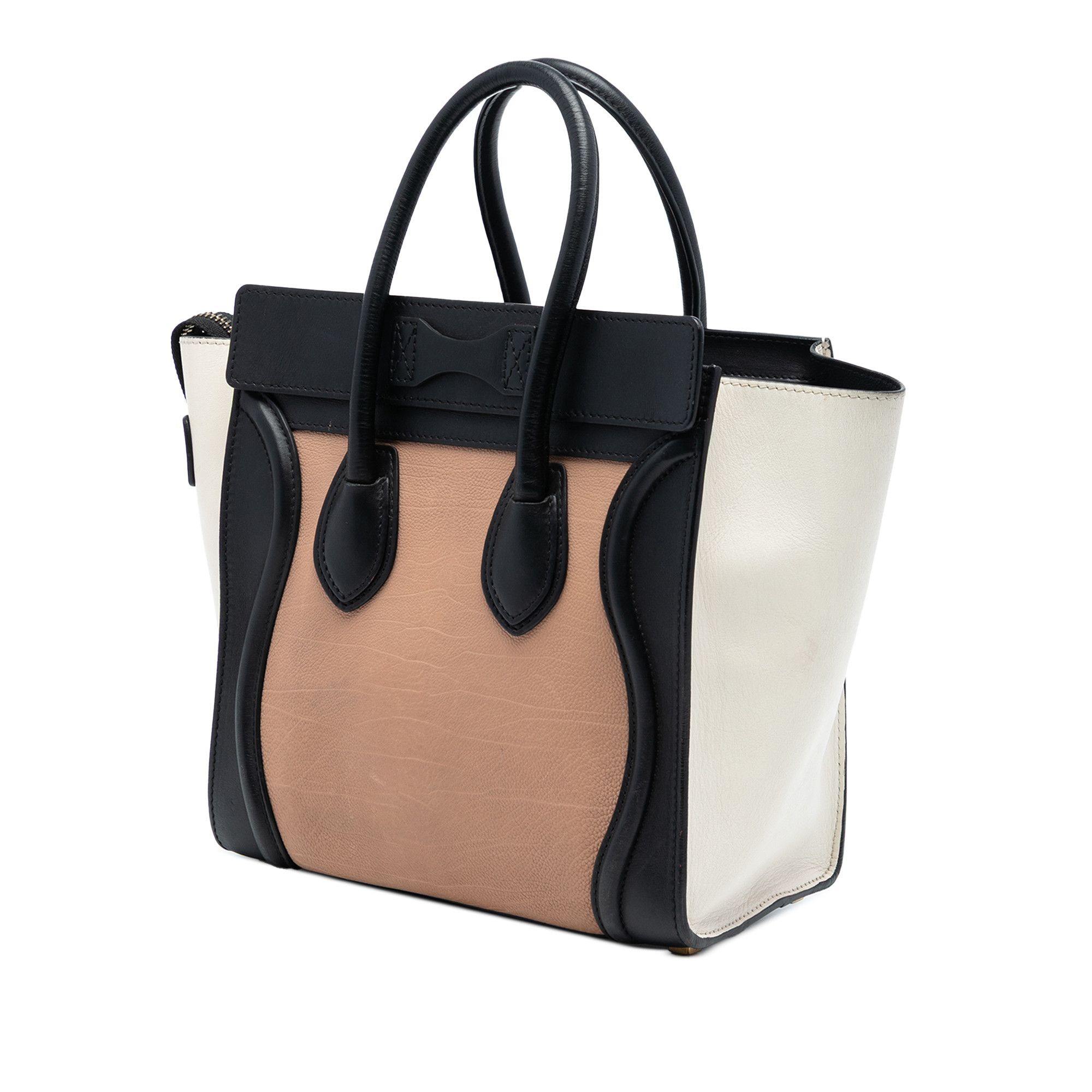 Celine Celine Micro Tricolor Leather Luggage Tote Size ONE SIZE - 2 Thumbnail
