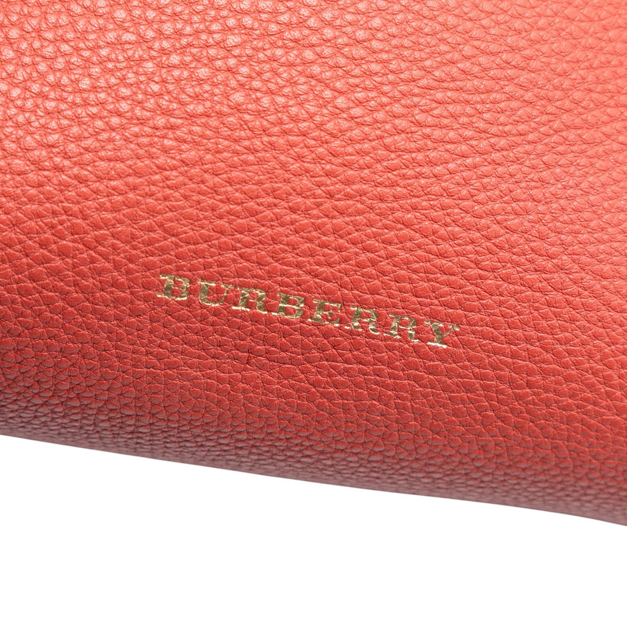 Burberry Burberry Medium Leather and House Check Canvas Banner Satchel Size ONE SIZE - 6 Thumbnail