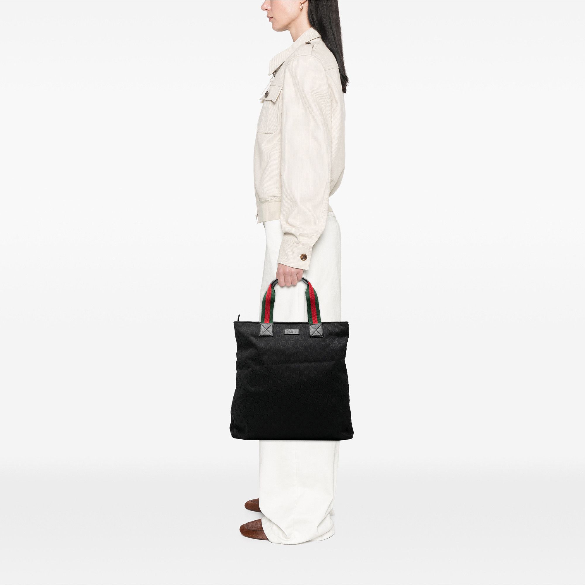 Gucci Gucci GG Canvas Web Vertical Tote Size ONE SIZE - 7 Thumbnail