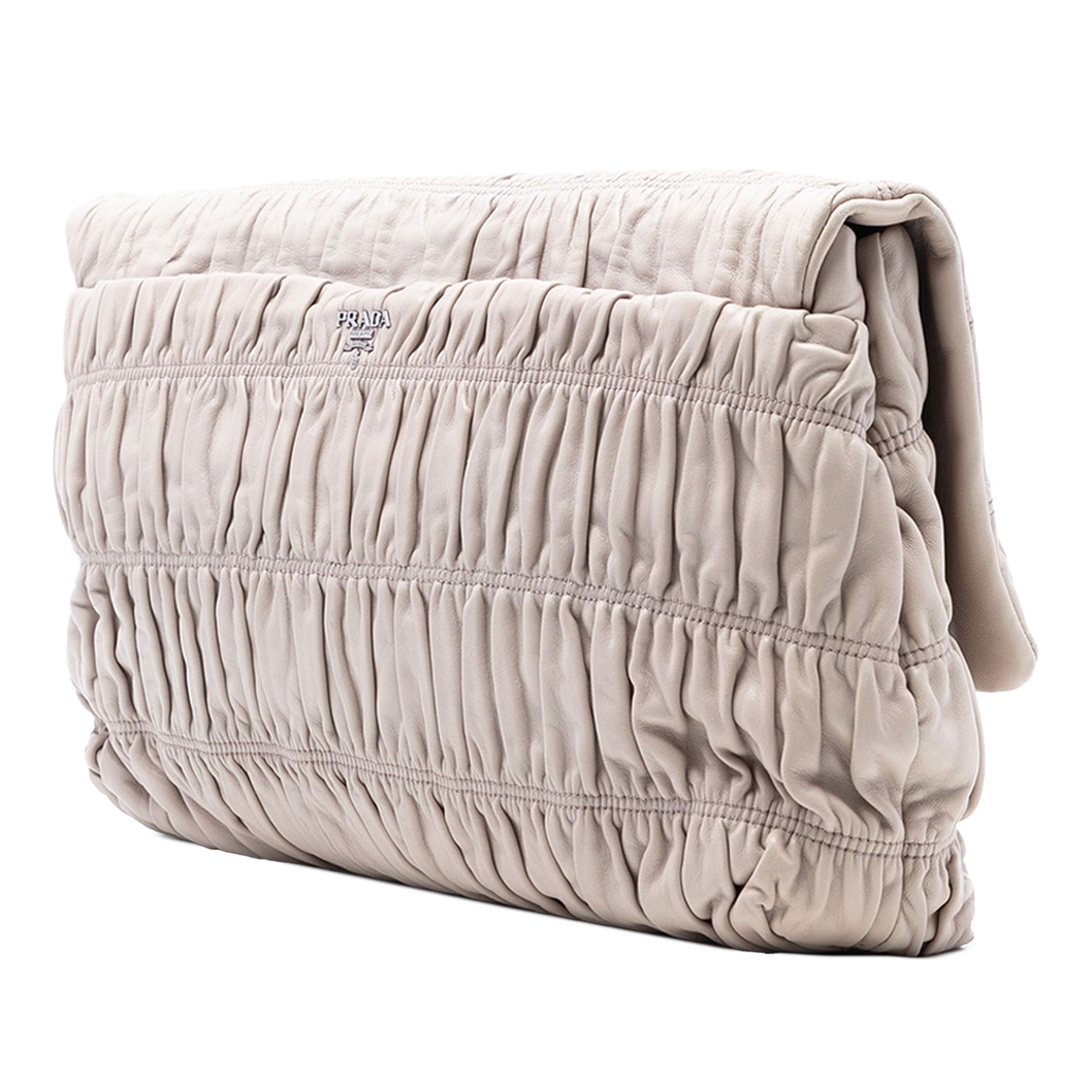 Prada Prada Nappa Gaufre Turn Lock Clutch Size ONE SIZE - 2 Thumbnail