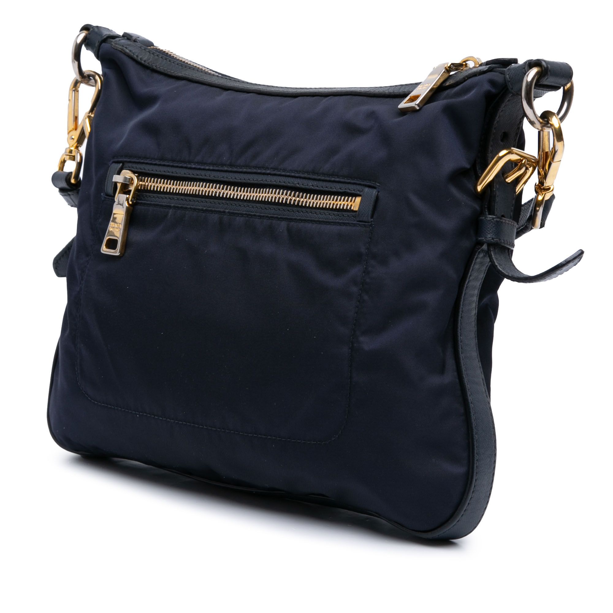 Prada Prada Saffiano Trimmed Tessuto Zip Top Crossbody Size ONE SIZE - 2 Thumbnail