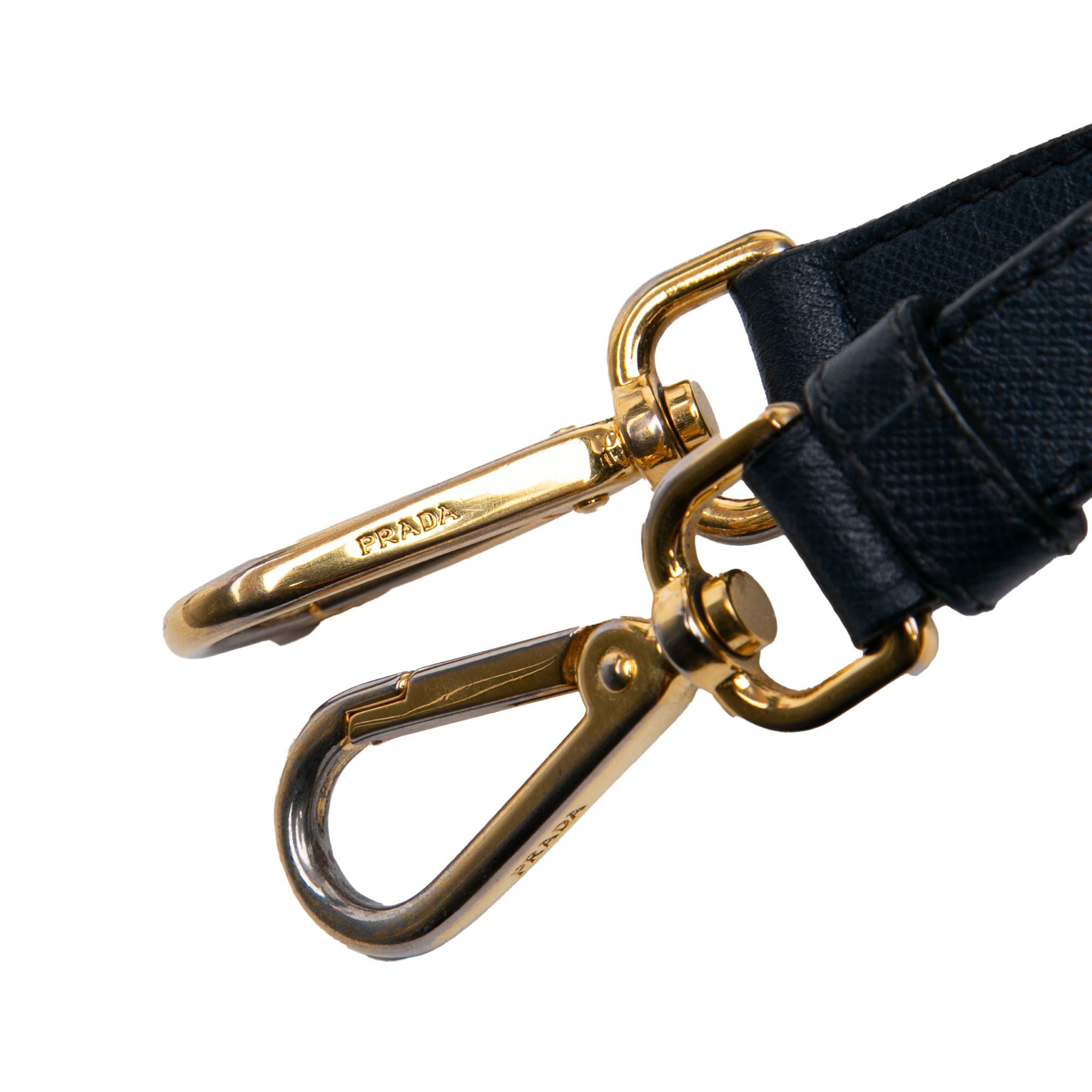 Prada Prada Saffiano Trimmed Tessuto Zip Top Crossbody Size ONE SIZE - 9 Thumbnail