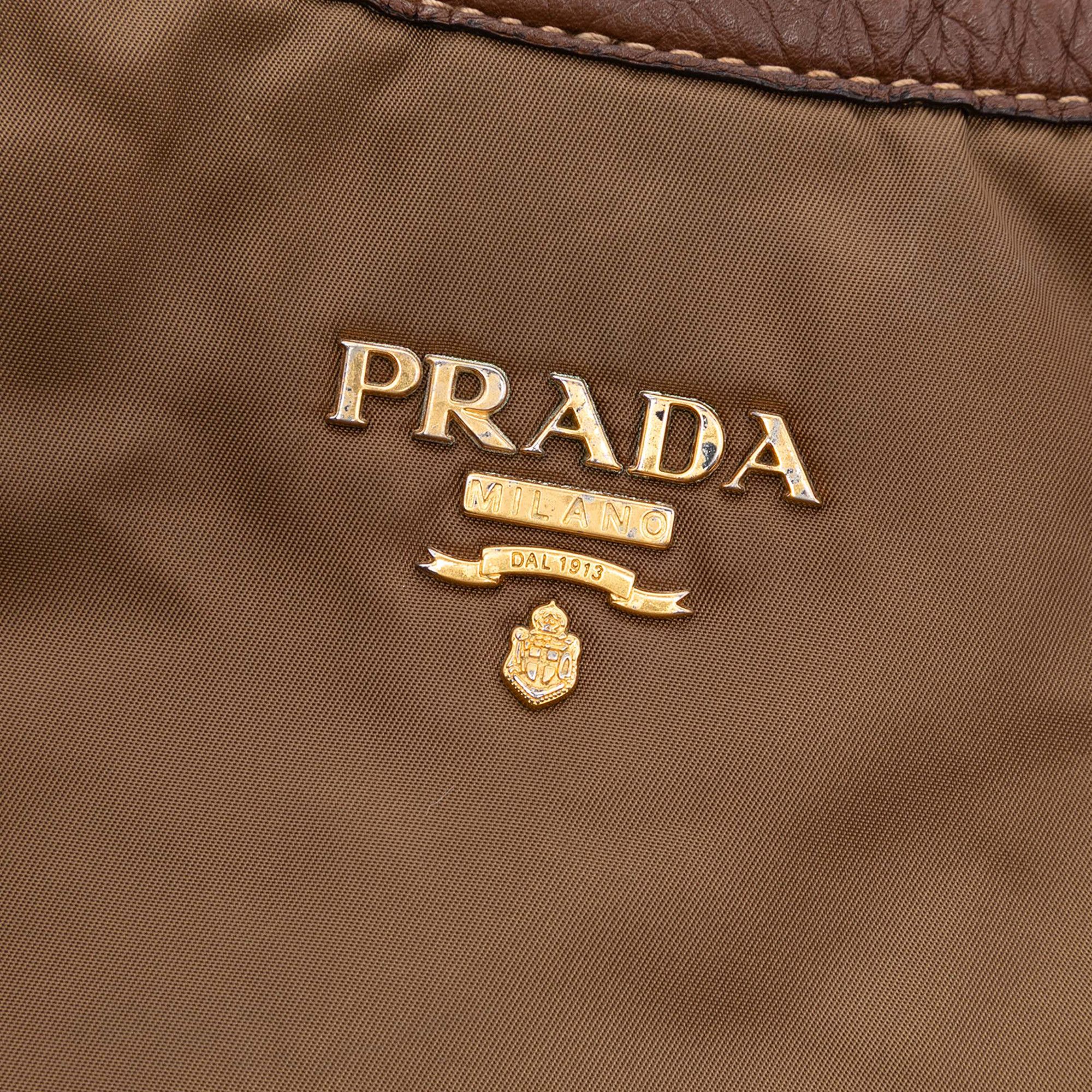Prada Prada Vitello Daino Trimmed Tessuto Satchel Size ONE SIZE - 5 Thumbnail