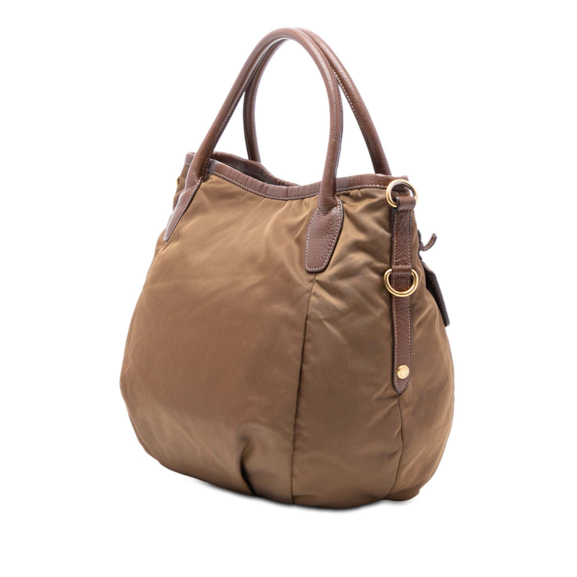 Prada Prada Vitello Daino Trimmed Tessuto Satchel Size ONE SIZE - 2 Thumbnail