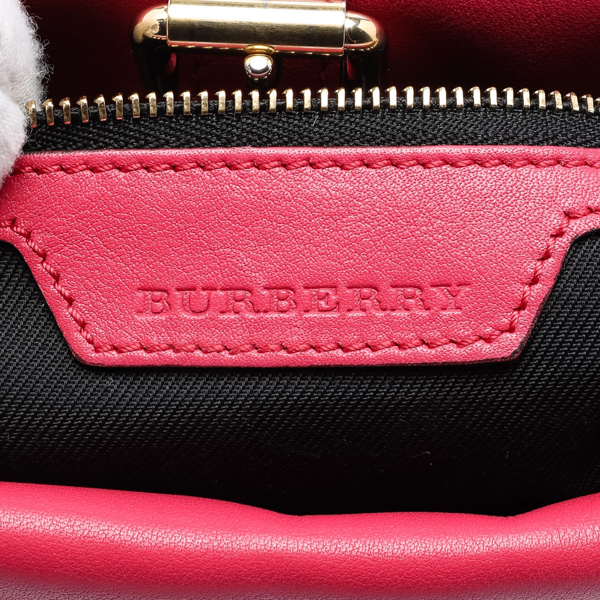 Burberry Burberry Haymarket Check Canvas Leah Crossbody Size ONE SIZE - 5 Thumbnail